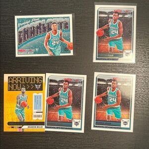 NBA Hoops Rookie Cards - Brandon Miller Charlotte Hornets set